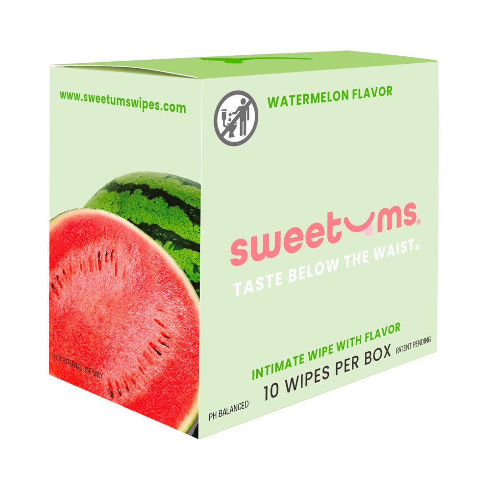 Sweetums Intimate Wipes Watermelon Flavor 10-Pack - Image 3