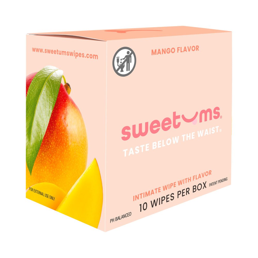 Sweetums Intimate Wipes Mango Flavor 10-Pack - Image 3