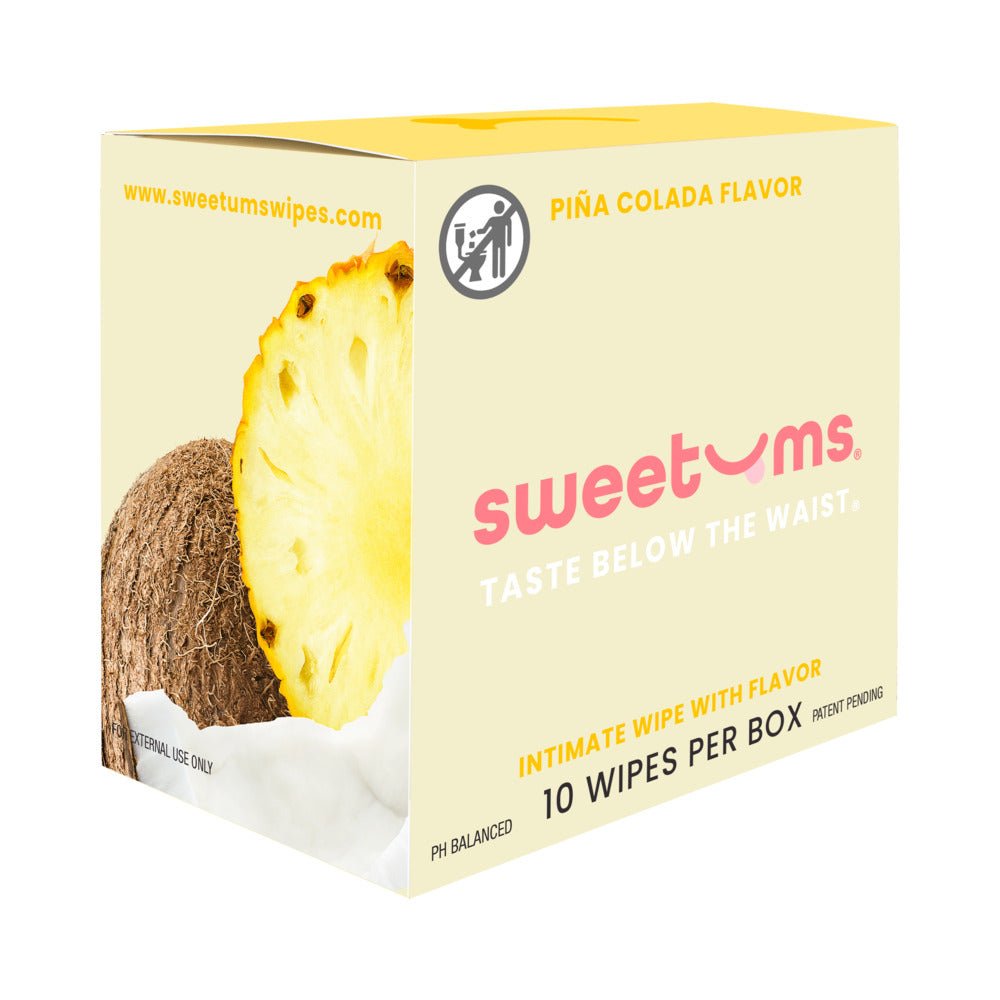 Sweetums Intimate Wipes Pina Colada Flavor 10-Pack - Image 3