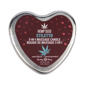 Alternative view of Earthly Body Hemp Seed Valentine 3-in-1 Massage Candle Stiletto 4.7 oz.