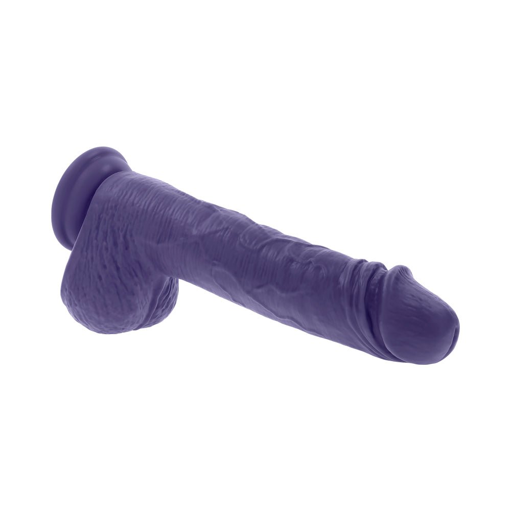 Evolved Pleasure Rider Rechargeable Dildo with Remote Silicone Purple - Image 9