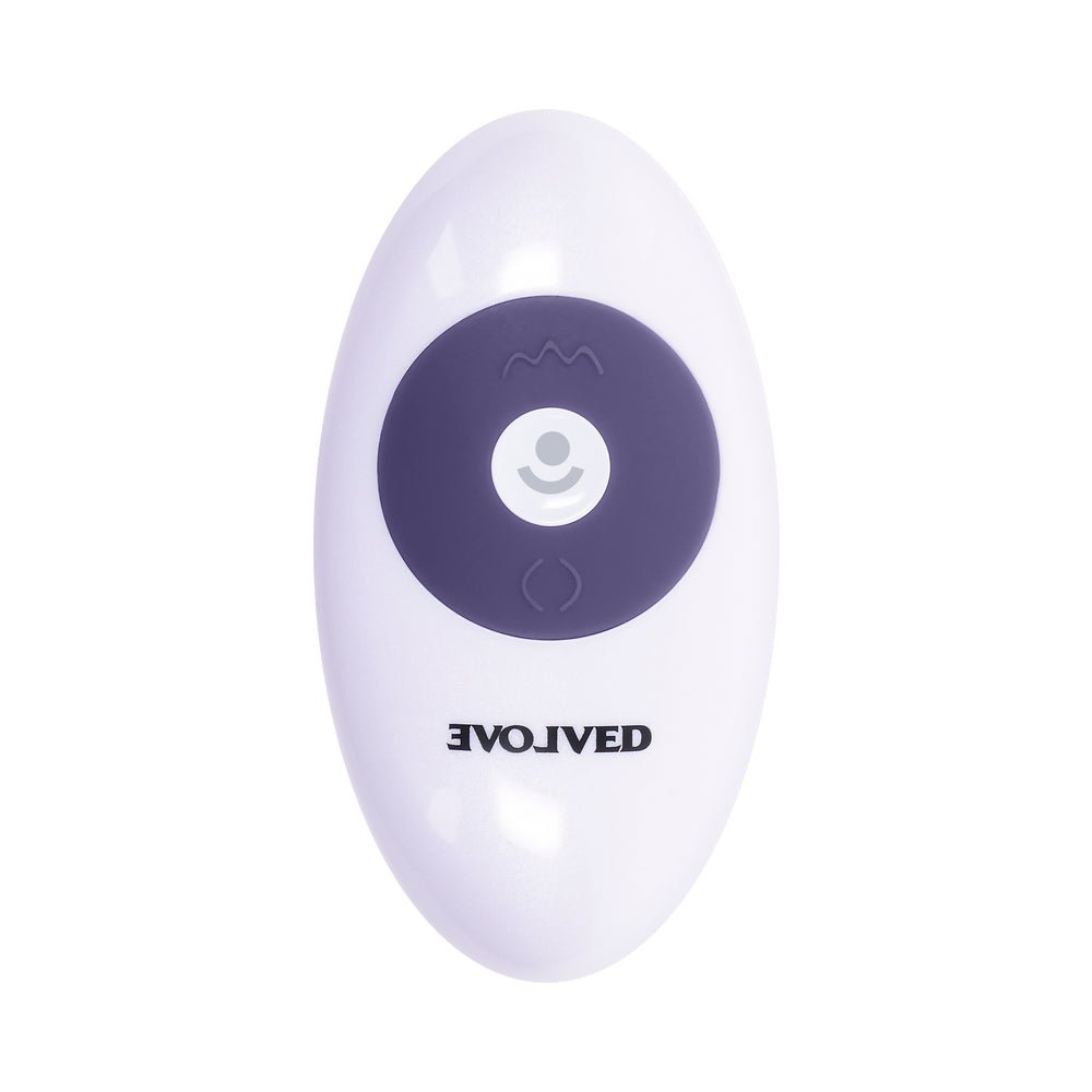 Evolved Pleasure Rider Rechargeable Dildo with Remote Silicone Purple - Image 10