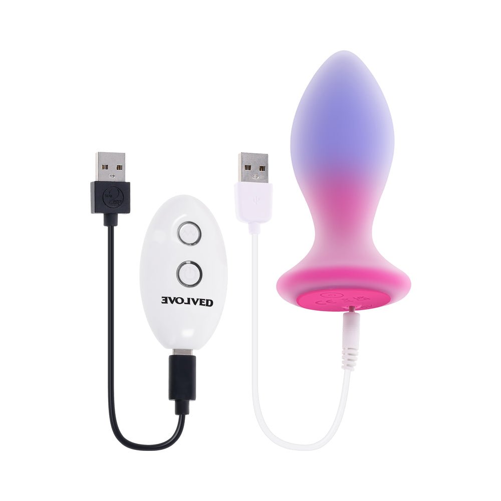 Evolved Paradise Plug Dual Layer Rechargeable Vibrating Anal Plug with Remote Silicone - Image 10