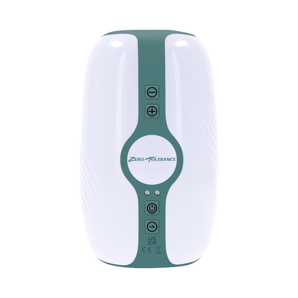 Zero Tolerance Touchdown Rechargeable Vibrating Tightening Stroker Silicone White - Image 2
