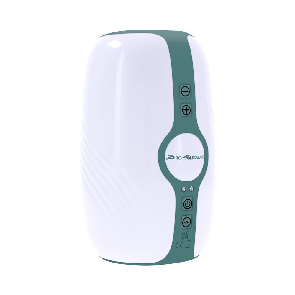 Zero Tolerance Touchdown Rechargeable Vibrating Tightening Stroker Silicone White - Image 3