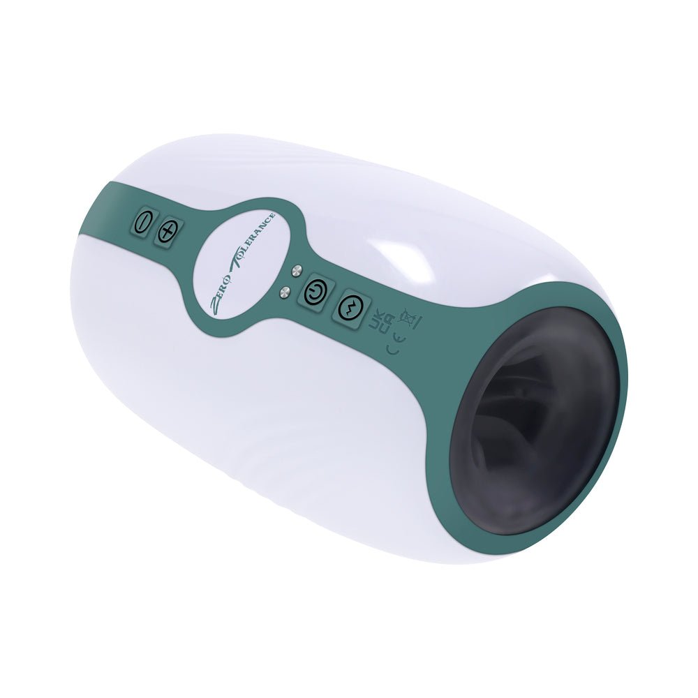 Zero Tolerance Touchdown Rechargeable Vibrating Tightening Stroker Silicone White - Image 7