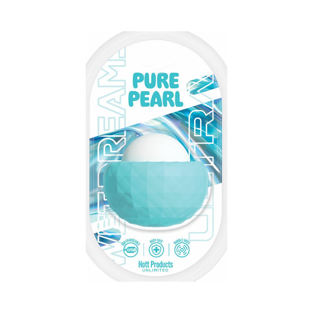 Wet Dreams Pure Pearl Mini Vibe Massager Multi Speed Silicone Aqua