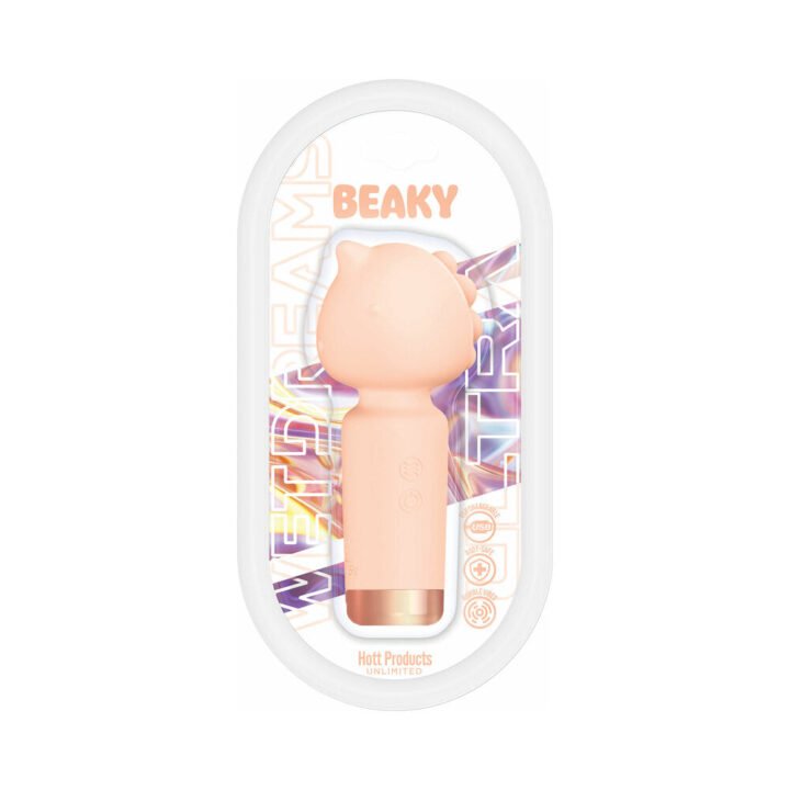 Wet Dreams Beaky Multi Speed Horned Mini Vibe Multi-Speed Silicone Peach