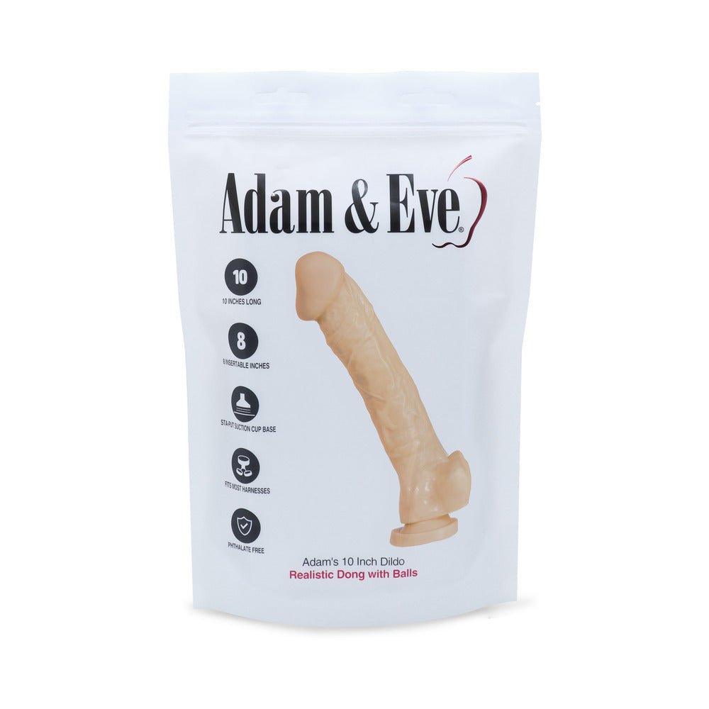 Adam & Eve Adam''s Cock 10 in. Dildo (Bag Packaging) - Image 3