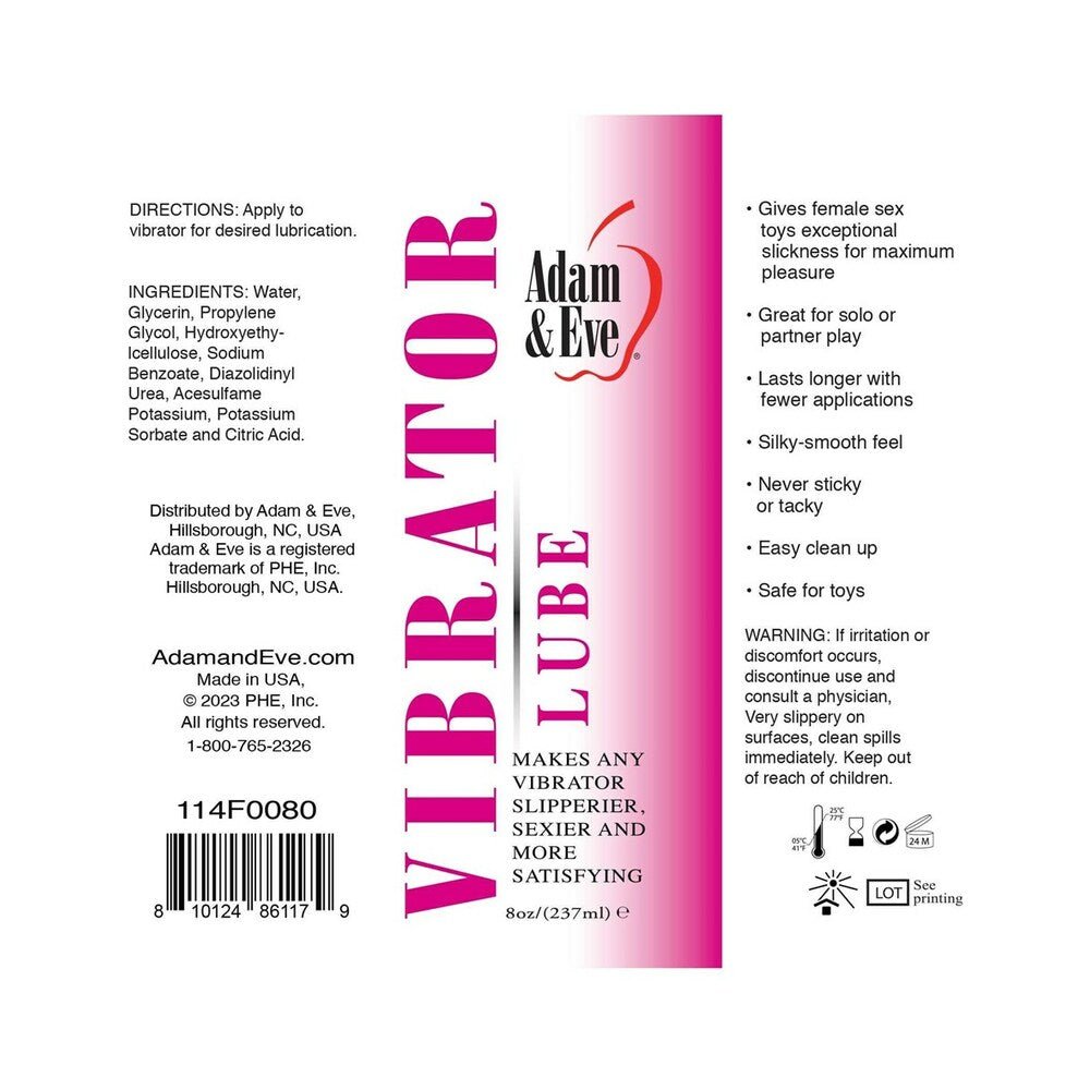 Adam & Eve Vibrator Lubricant 4 oz. - Image 4