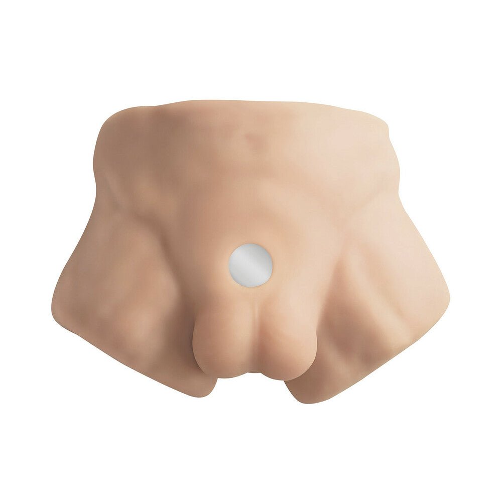 SILEX-D Apollo S Torso with 7 in. Liquid Silicone Model 2 Dildo Vanilla - Image 3