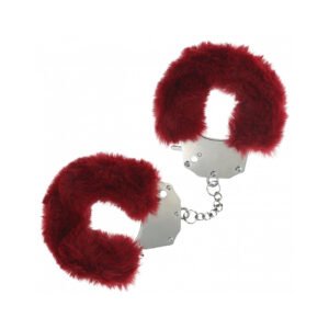Ouch! Heavy-Duty Fluffy Handcuffs Burgundy