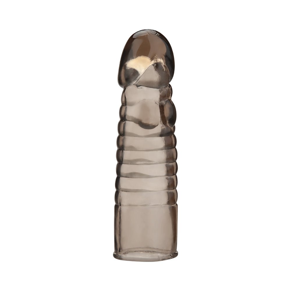 Blue Line 6 in. Ribbed Realistic Penis Enhancing Sleeve Extension - Image 3