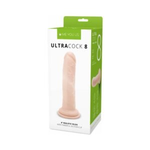 Me You Us Ultra Cock 8 in. Realistic Dildo Vanilla
