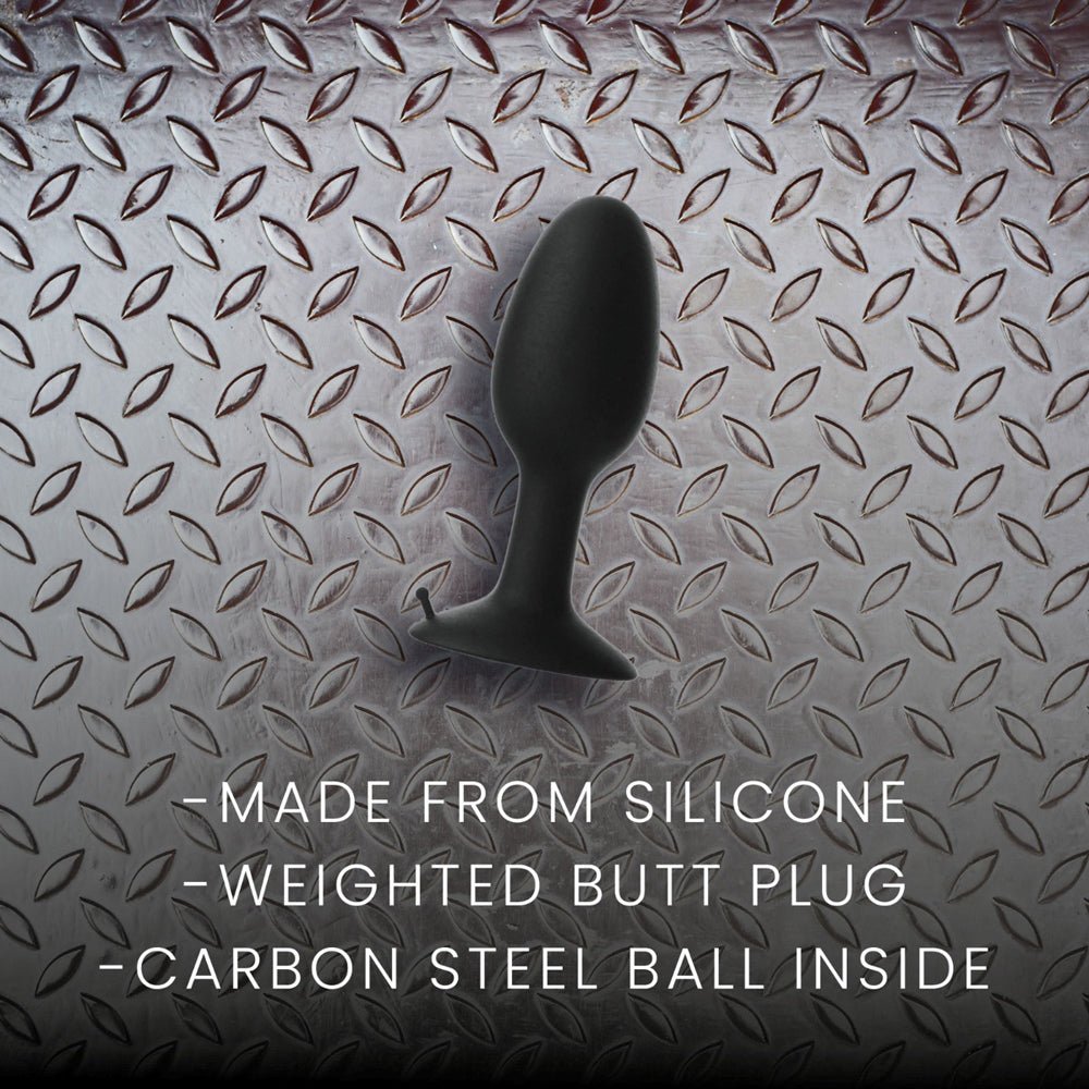 Prowler RED Weighted Butt Plug Black Small - Image 3