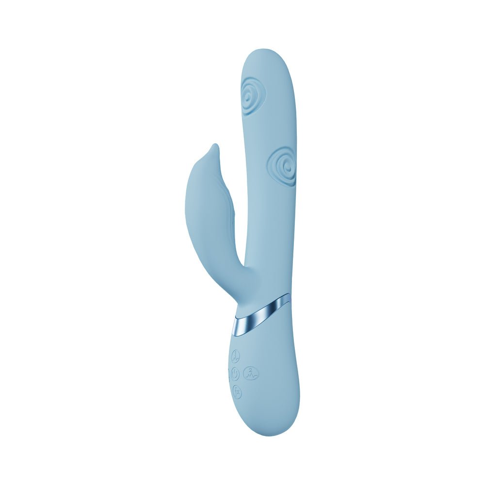 VIVE Pallina Rechargeable G-Spot and Tapping Beads Clit Stimulator Blue - Image 2
