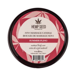 Alternative view of Earthly Body Hemp Seed 3-in-1 Massage Candle Summer Fling 6 oz.