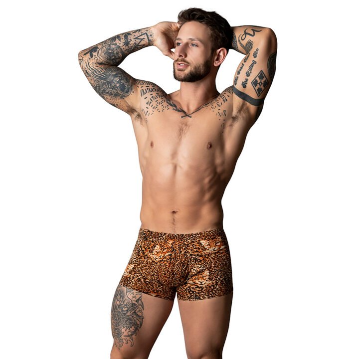 Male Power The Ultimate Duo CRB Pouch Short & Black Cock Ring Animal S