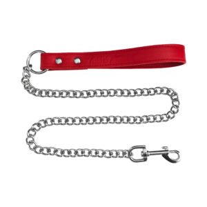 Alternative view of RougeFetish Play Vegan Leash Red