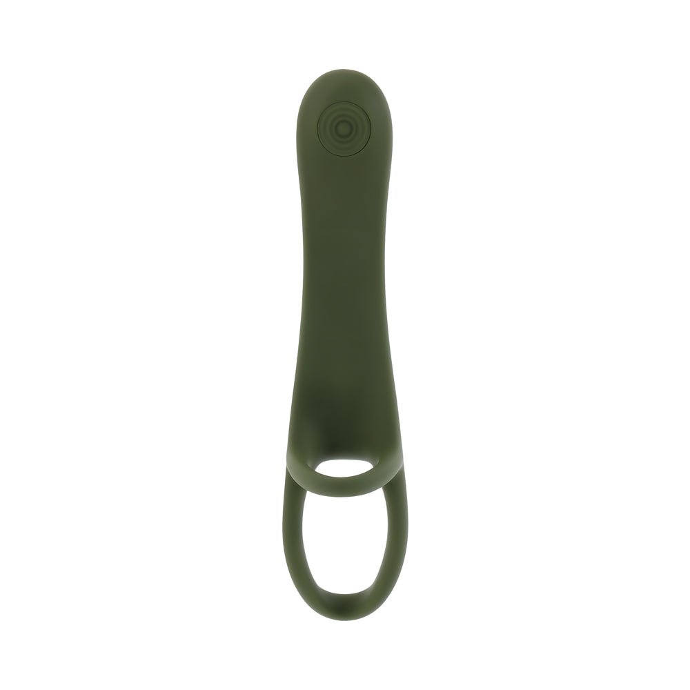Zero Tolerance Strap Tap & Go Rechargeable Vibrating Girth Enhancer Silicone Green - Image 5