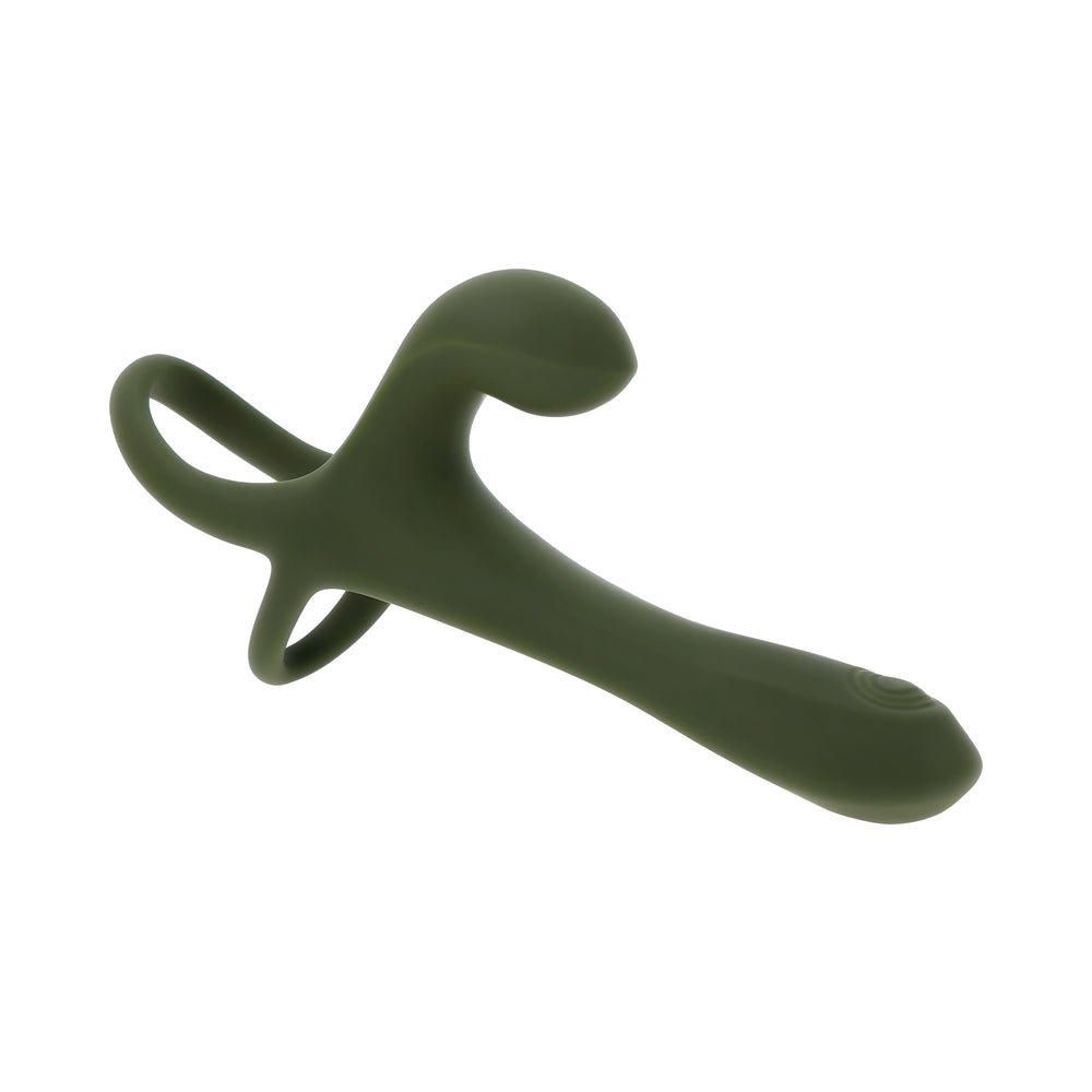 Zero Tolerance Strap Tap & Go Rechargeable Vibrating Girth Enhancer Silicone Green - Image 8