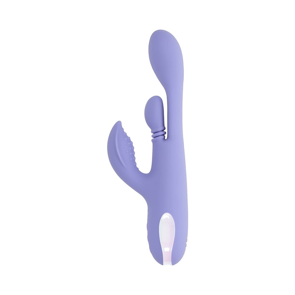 Playboy Nubbin Rubbin Rechargeable Dual Stimulator Vibe Silicone Purple - Image 3
