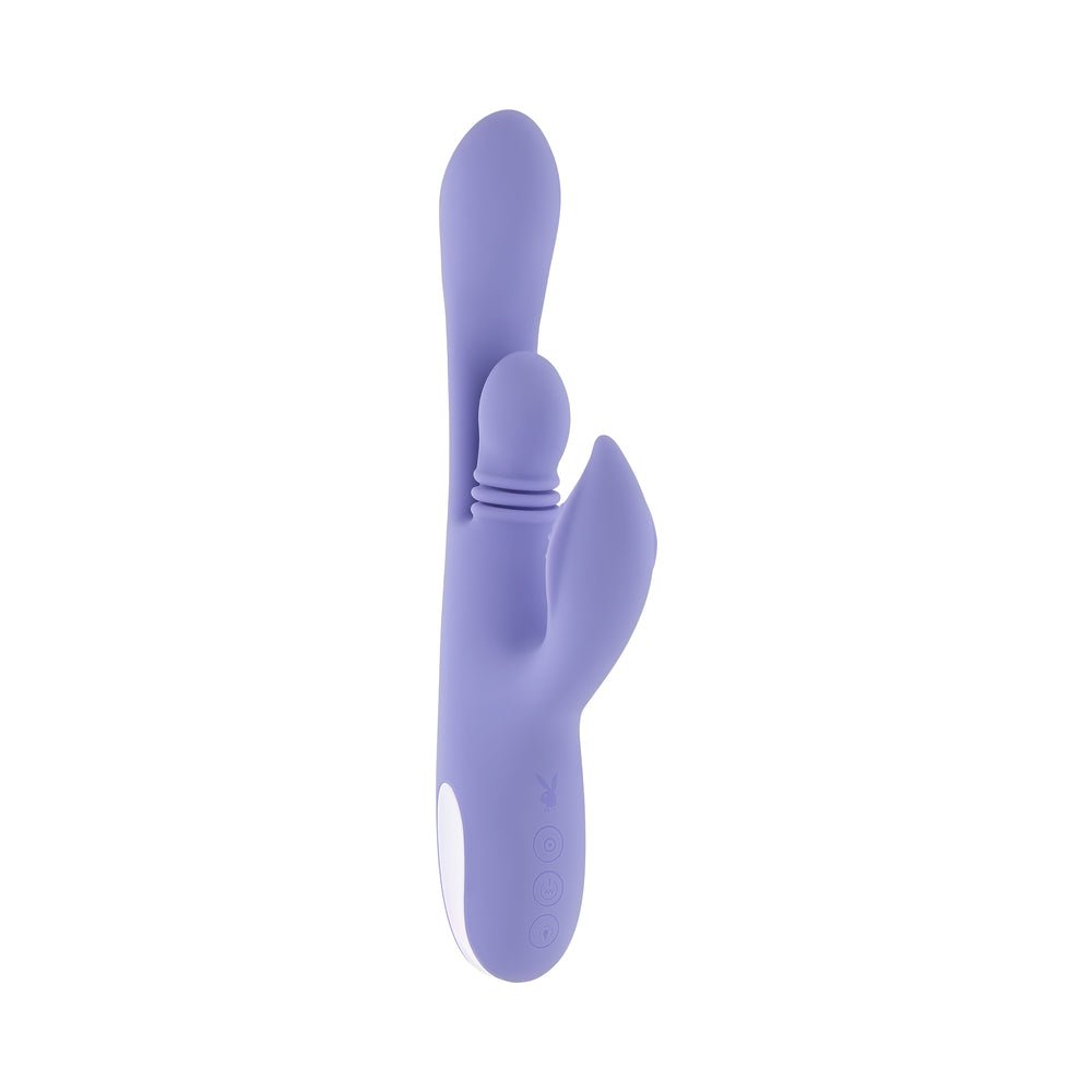 Playboy Nubbin Rubbin Rechargeable Dual Stimulator Vibe Silicone Purple - Image 4
