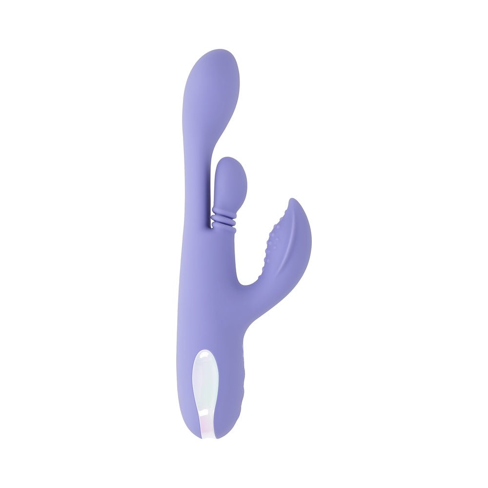 Playboy Nubbin Rubbin Rechargeable Dual Stimulator Vibe Silicone Purple - Image 6