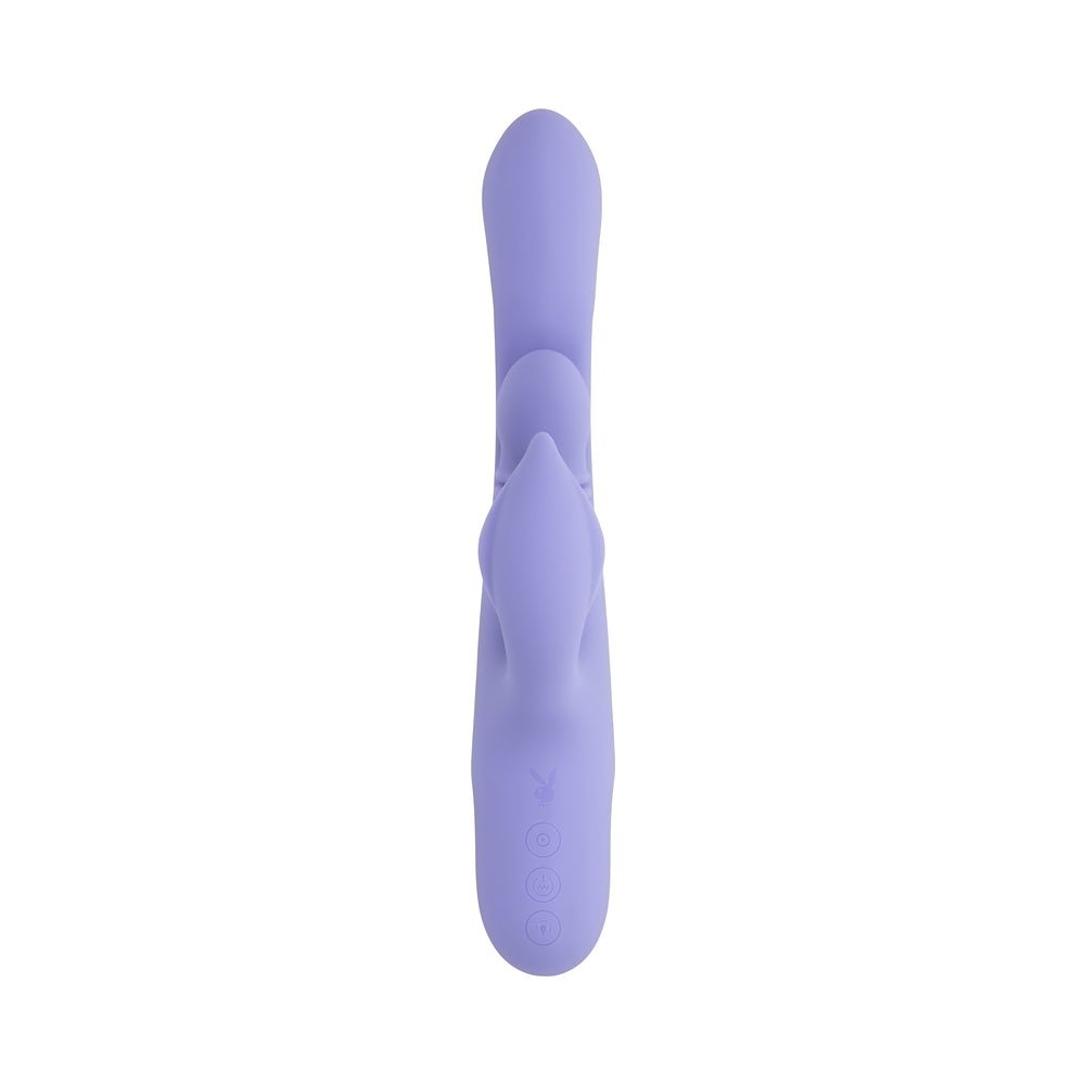 Playboy Nubbin Rubbin Rechargeable Dual Stimulator Vibe Silicone Purple - Image 8