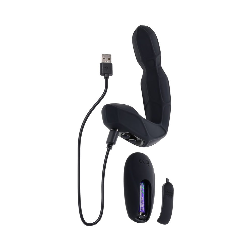 Zero Tolerance Mr Prostate Twirling Prostate Vibe with Remote Silicone Black - Image 9