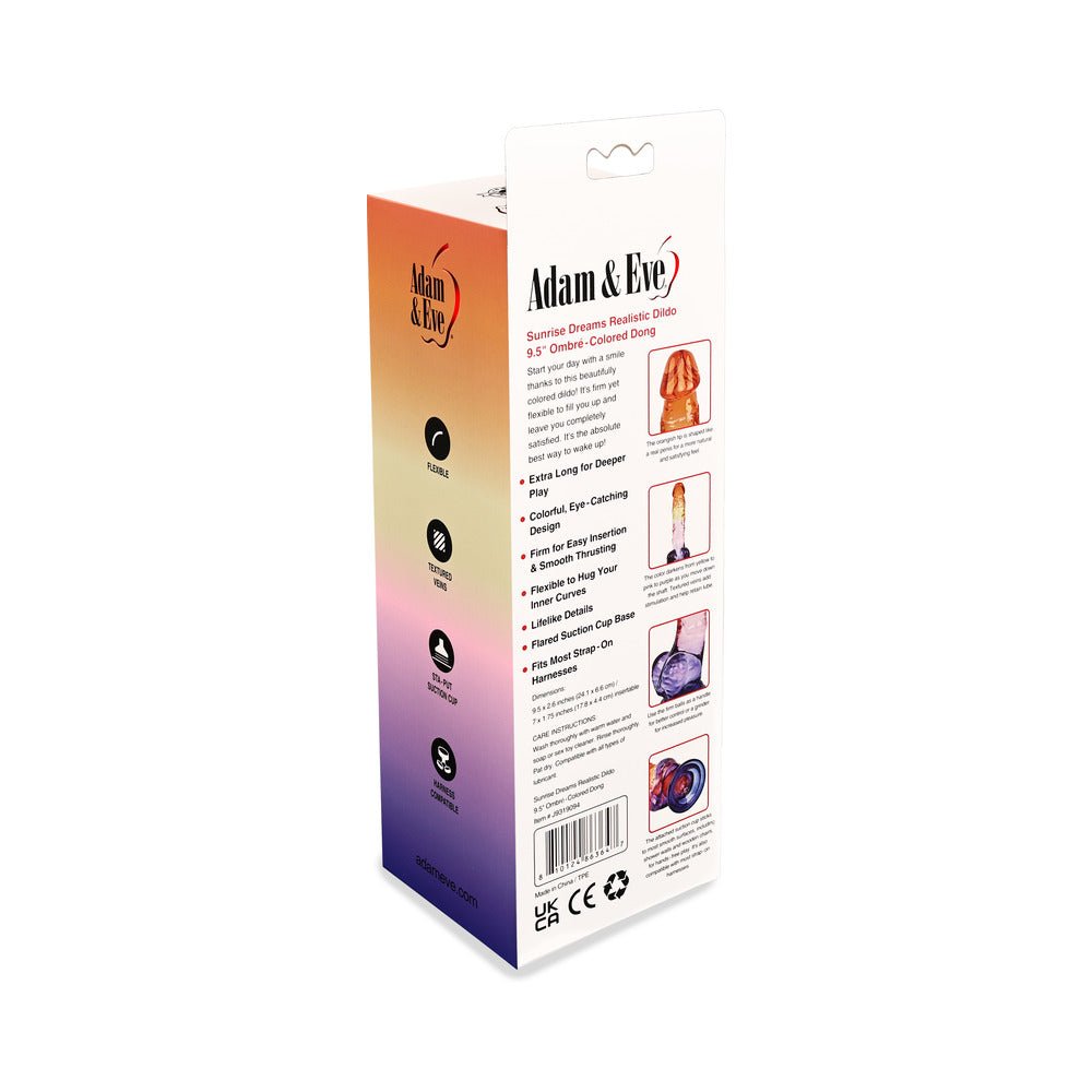 Adam & Eve Sunrise Dreams Realistic Dildo 9.5 in. - Image 8