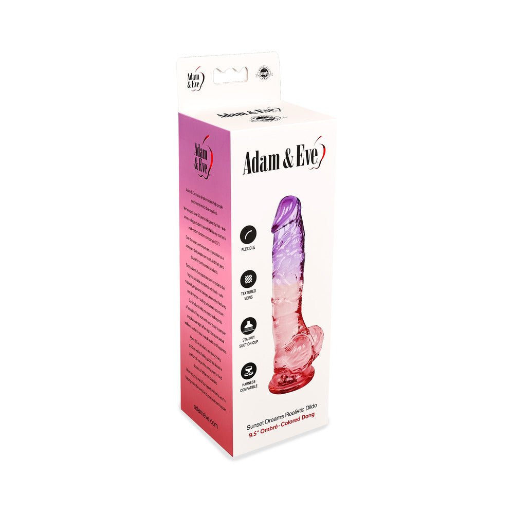 Adam & Eve Sunset Dreams Realistic Dildo 9.5 in. - Image 7