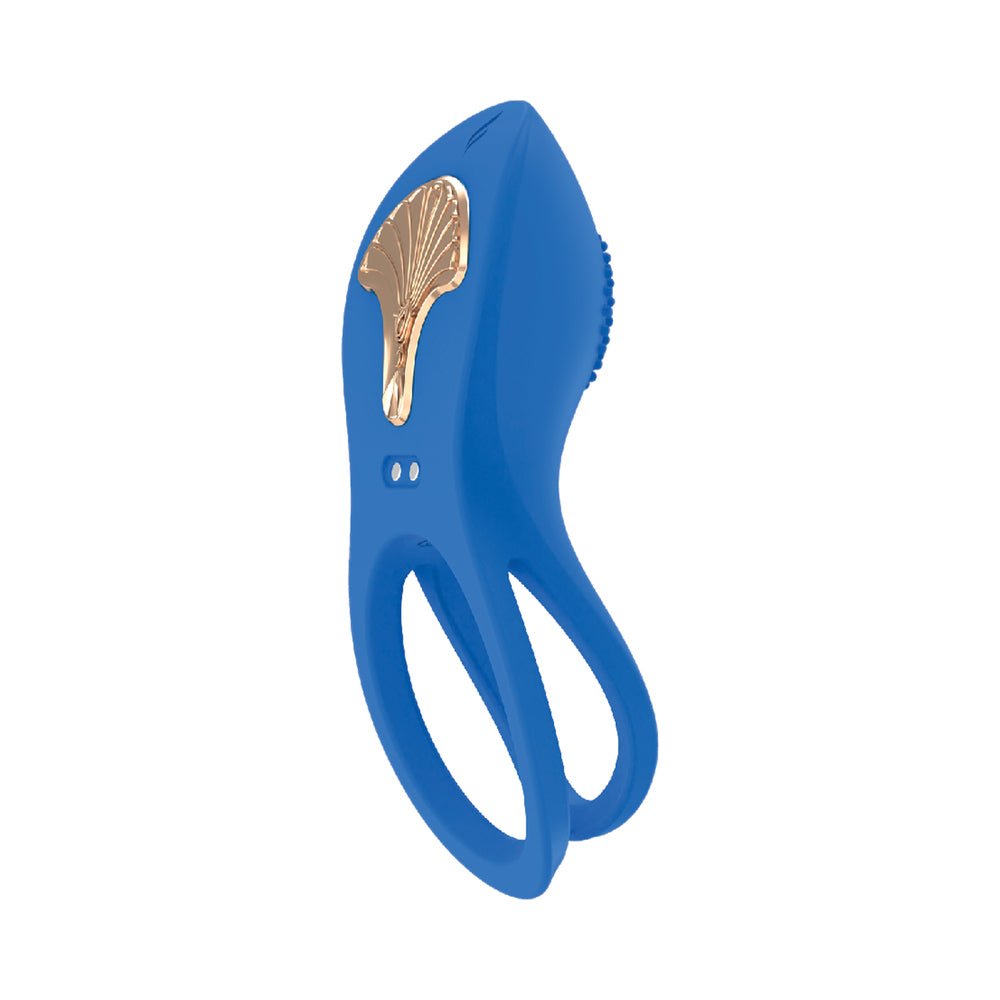 Gold Glam Cockring Blue - Image 2