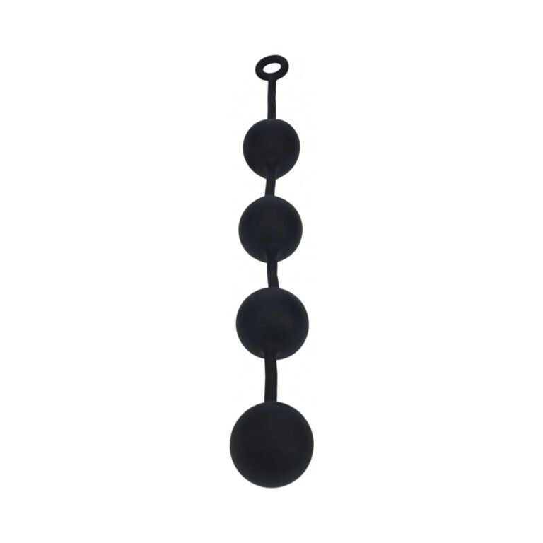 LEVELZ Round Silicone Anal Balls XXLarge 60 mm Black