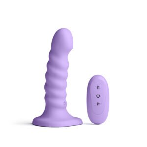 Alternative view of Colours Ribbed Vibrating 5in Purple