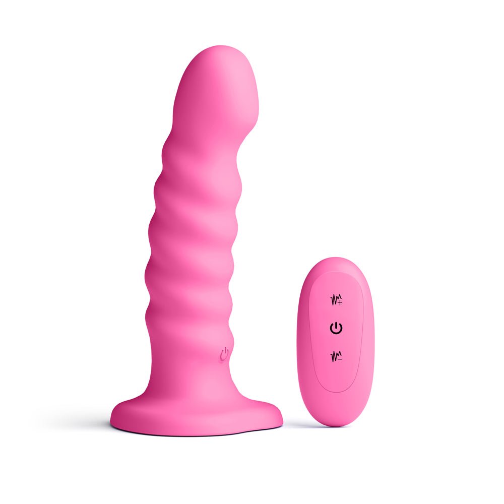 Colours Ribbed Vibrating 6in Pink - Image 2