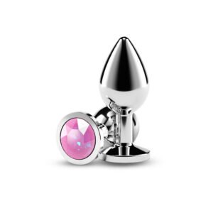 Alternative view of Rear Assets Silver Medium Pink Gem