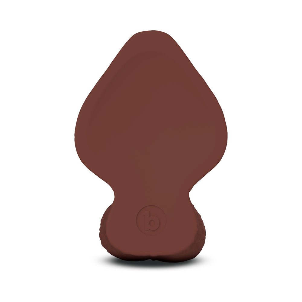 b-Vibe Slipskin Realistic Silicone Dildo 6 in. Girthy Brown - Image 5