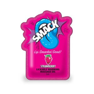 Alternative view of Smack Lickable Massage Oil 3 ml Pouch Strawberry 36-Piece Display
