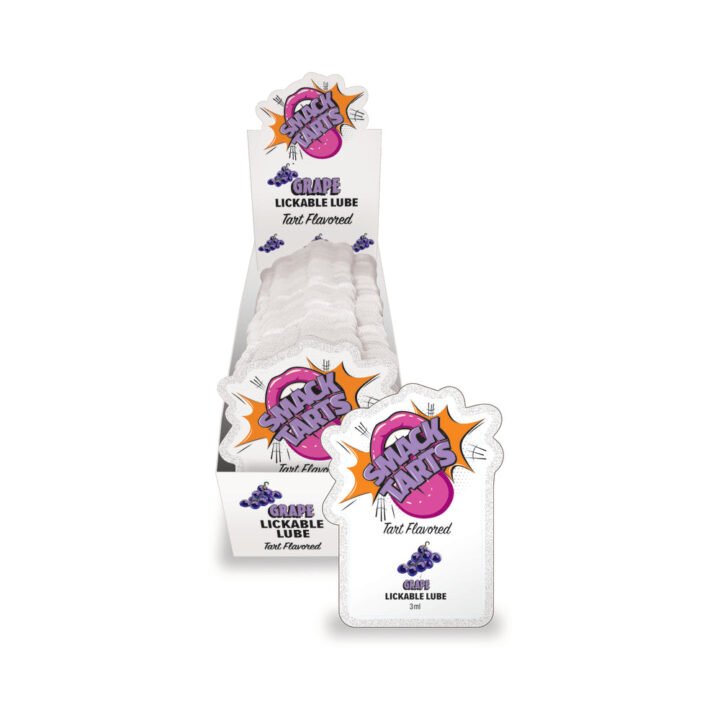 Smack Tarts Lickable Lube Sour Grape 3 ml Pouch 36-Piece Display