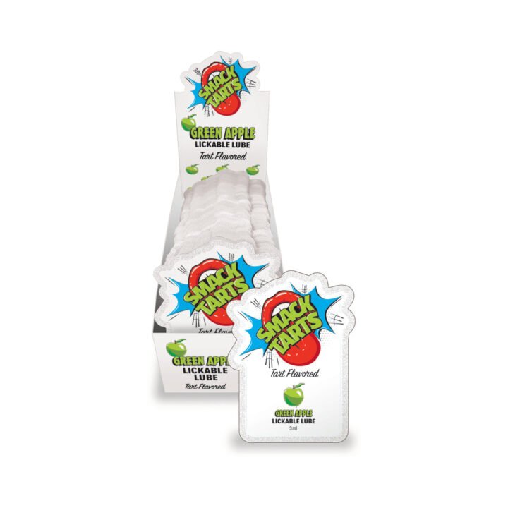 Smack Tarts Lickable Lube Sour Green Apple 3 ml Pouch  36-Piece Display