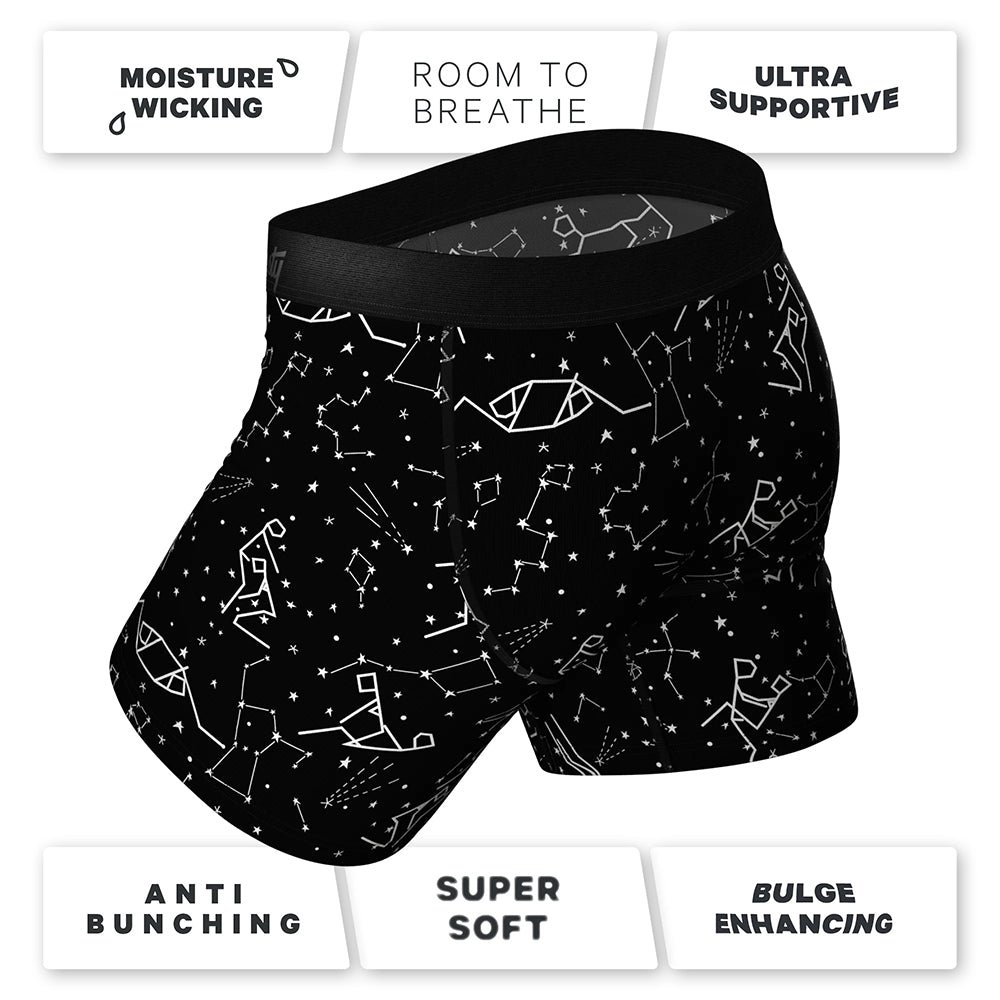 Shinesty The Big Bang Glow-in-the-Dark Constellation Ball Hammock Pouch Underwear with Fly S - Image 6