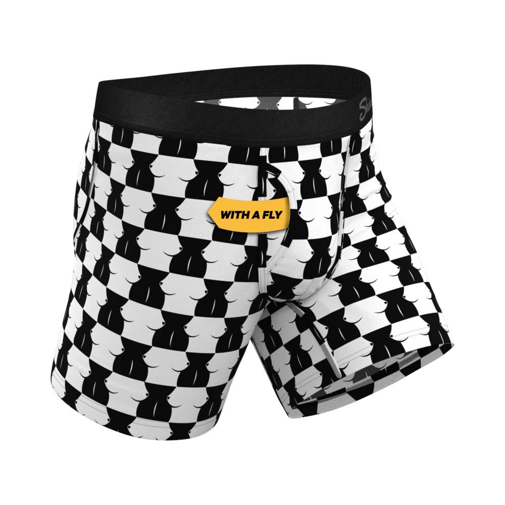Shinesty The Chest Mate Checkered Ball Hammock Pouch Underwear with Fly M - Image 2