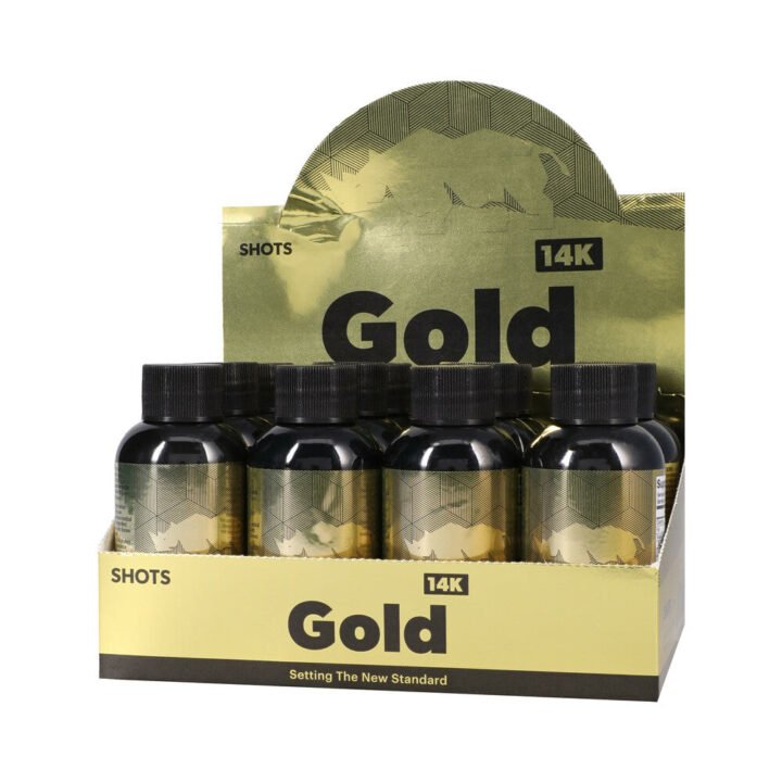 Rhino Gold 14K Liquid Shots 2 oz. Bottles 12-Pack Display