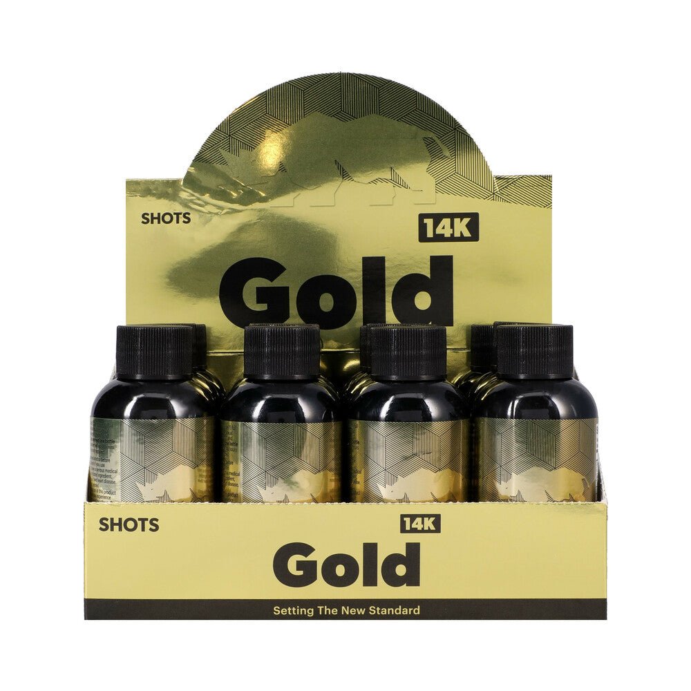 Rhino Gold 14K Liquid Shots 2 oz. Bottles 12-Pack Display - Image 2