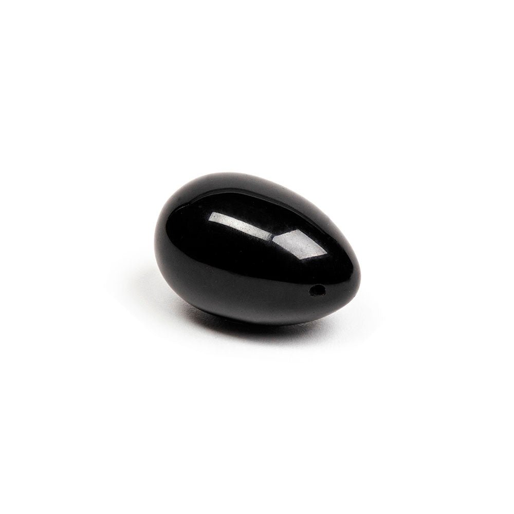 Chakrubs Xaga Yoni Egg Obsidian (drilled) - Image 2