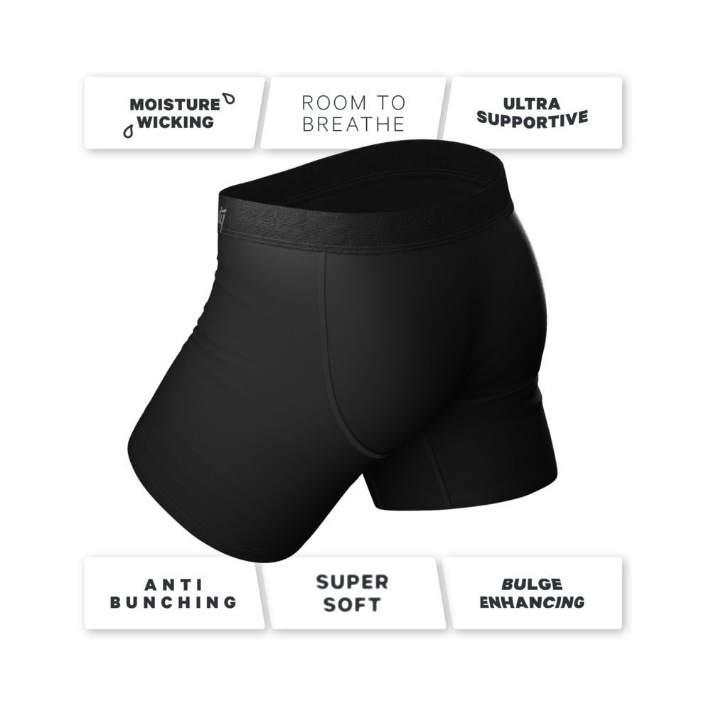 Shinesty The 009 Black Tuxedo Ball Hammock Pouch Underwear with Fly S - Image 5