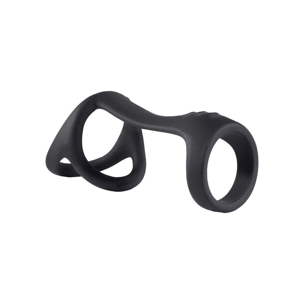Magic Ridged Cock Strap&Ball Stretcher Black - Image 2