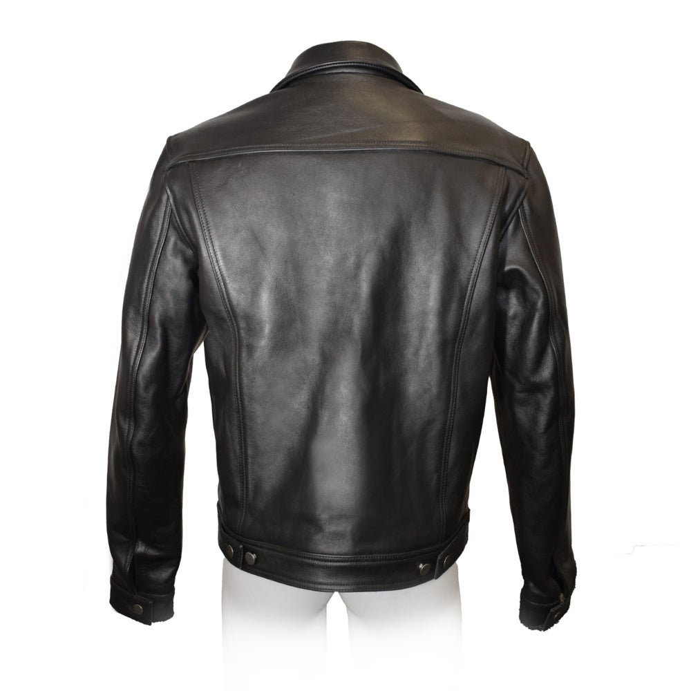 Prowler RED Leather Trucker Jacket S - Image 3
