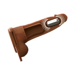 Alternative view of Fantasy X-Tensions Elite Vibrating Hollow Silicone Strap-On 6 in. Brown